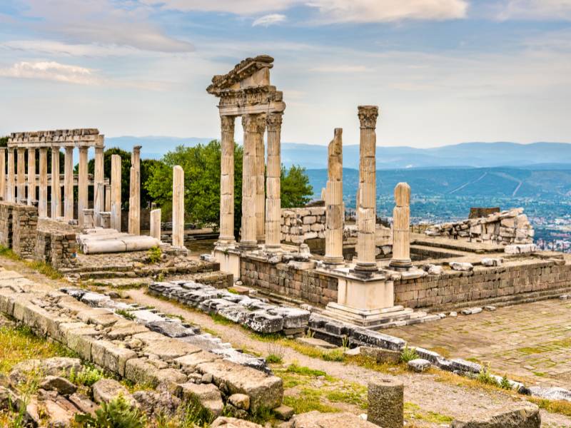 The historical pergamon ancient city